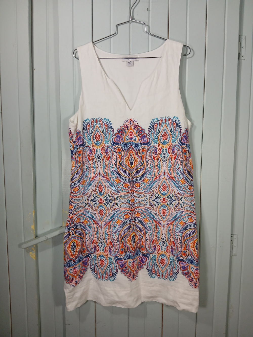 Tommy Bahama  Linen Shift Midi Dress